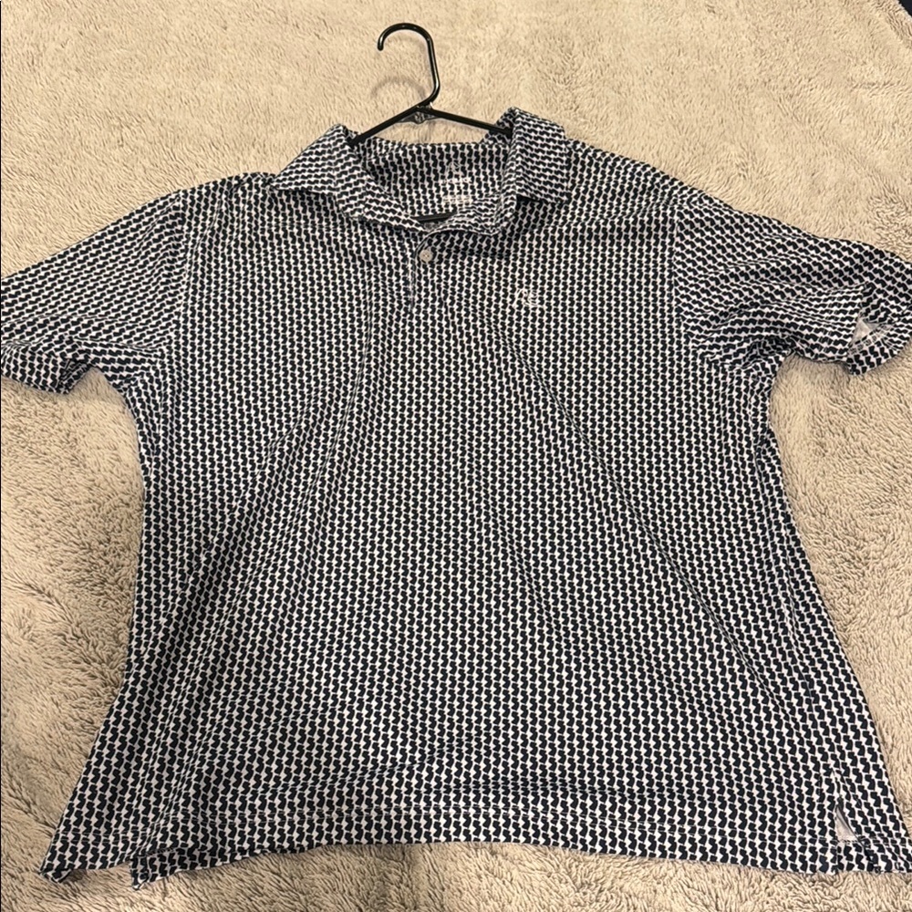 Rhoback Black and White Polo Shirt